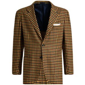 Kiton, Heren, Jassen, Veelkleurig, Maat: XL Kasjmier,