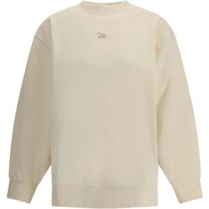 Maison Kitsuné, Dames, Sweatshirts & Hoodies, Beige, Maat: XS