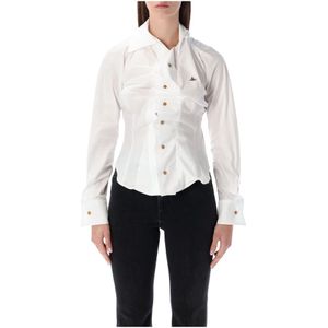 Vivienne Westwood, Dames, Blouses & Shirts, Wit, Maat: S Katoen,