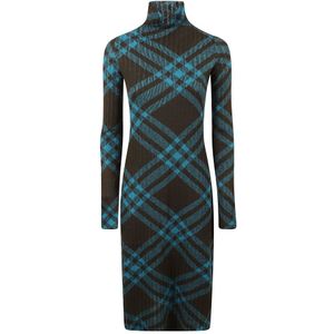 Burberry, Dames, Jurken, Zwart, Maat: S Wol,