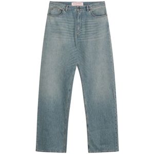 Valentino, Heren, Jeans, Blauw, Maat: W33 Denim,