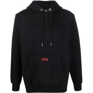 Gcds, Heren, Sweatshirts & Hoodies, Zwart, Maat: L Katoen,