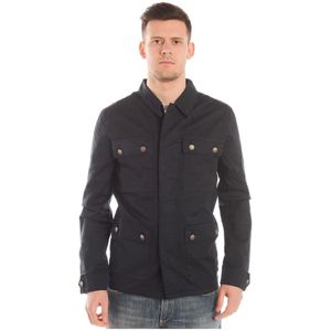 Daniele Alessandrini, Heren, Jassen, Blauw, Maat: M Katoen,
