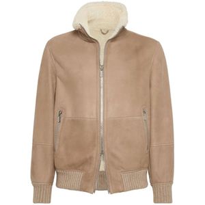 Brunello Cucinelli, Heren, Jassen, Bruin, Maat: L