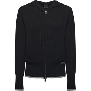 Pinko, Dames, Sweatshirts & Hoodies, Zwart, Maat: M Wol,
