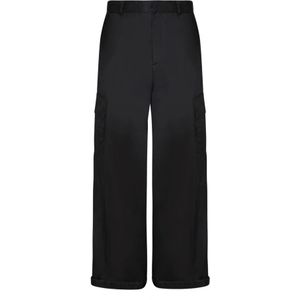 Off White, Heren, Broeken, Zwart, Maat: S Polyamide,