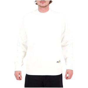 Aspesi, Heren, Sweatshirts & Hoodies, Wit, Maat: XS