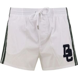 Dsquared2, Heren, Badkleding, Wit, Maat: XS Poliester,