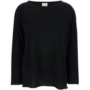 Allude, Dames, Tops, Zwart, Maat: XS Wol,