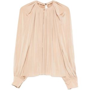 Ferragamo, Dames, Blouses & Shirts, Beige, Maat: XS