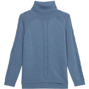 Oltre, Dames, Truien, Blauw, Maat: M Wol,