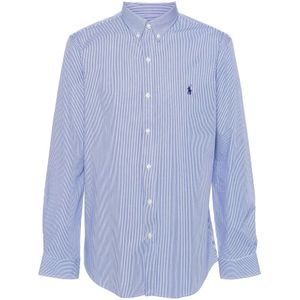 Polo Ralph Lauren, Heren, Overhemden, Blauw, Maat: XL Katoen,