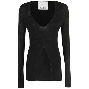 Erika Cavallini, Dames, Truien, Zwart, Maat: XS
