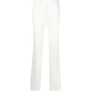 Zegna, Heren, Broeken, Wit, Maat: M Katoen,