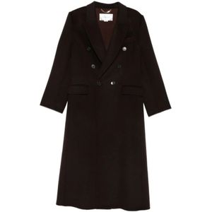 Victoria Beckham, Dames, Mantels, Bruin, Maat: S Wol,