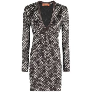 Missoni, Dames, Jurken, Bruin, Maat: XS