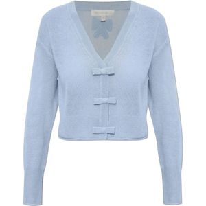 Loveshackfancy, Dames, Truien, Blauw, Maat: XS Denim,