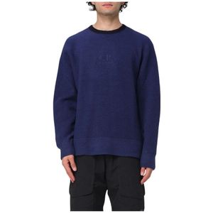 C.p. Company, Heren, Sweatshirts & Hoodies, Blauw, Maat: L Fleece,