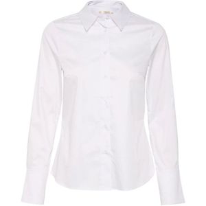 InWear, Dames, Blouses & Shirts, Wit, Maat: XL Katoen,