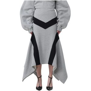 The Attico, Dames, Rokken, Grijs, Maat: XS Katoen,