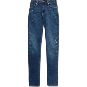 Emporio Armani, Heren, Jeans, Blauw, Maat: W32 Katoen,