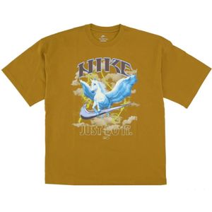 Nike, Heren, Tops, Bruin, Maat: XS Katoen,