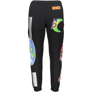 Heron Preston, Heren, Broeken, Zwart, Maat: M Katoen,