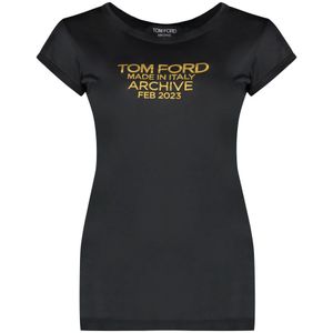 Tom Ford, Dames, Tops, Zwart, Maat: XS Zijde,