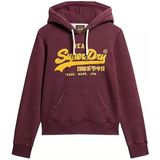 Superdry - Chenille Grafische Hoodie - Rood - Dames