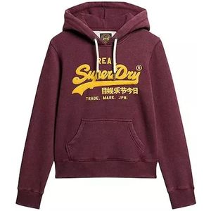 Superdry - Chenille Grafische Hoodie - Rood - Dames