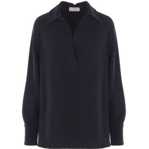 Alberto Biani, Dames, Tops, Zwart, Maat: M