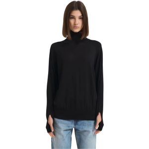 Liviana Conti, Dames, Truien, Zwart, Maat: XS Wol,