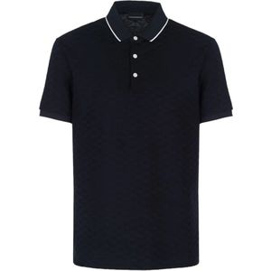 Emporio Armani, Heren, Tops, Blauw, Maat: 2XL Katoen,