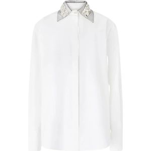 Genny, Dames, Blouses & Shirts, Wit, Maat: XS