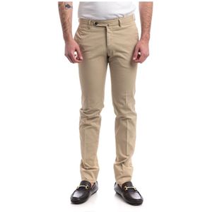 PT Torino, Heren, Broeken, Beige, Maat: L Katoen,