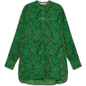 Maliparmi, Dames, Blouses & Shirts, Groen, Maat: S Katoen,