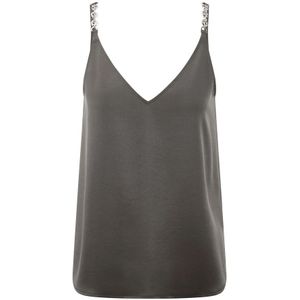 Riani, Dames, Tops, Bruin, Maat: S Satijn,