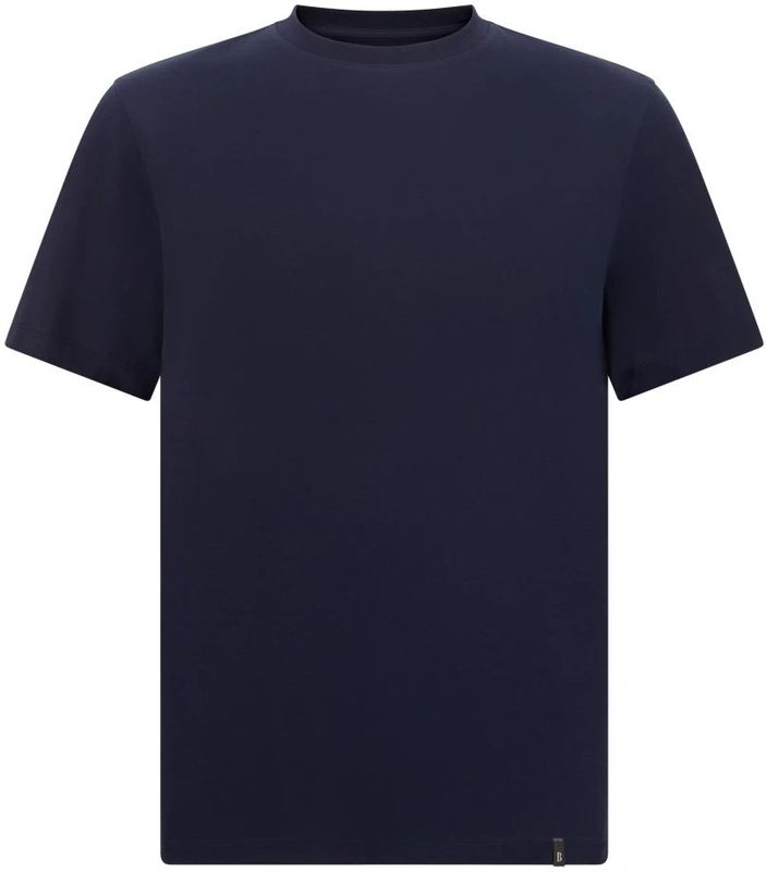 Boggi Milano - Shirt - Navy - Kwartmouw - Normale Pasvorm