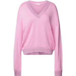 Liu Jo, Dames, Truien, Roze, Maat: XS Viscose,