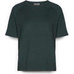 Elena Mirò, Dames, Truien, Groen, Maat: XS Leer,