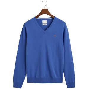 Gant, Heren, Truien, Blauw, Maat: 3XL Wol,