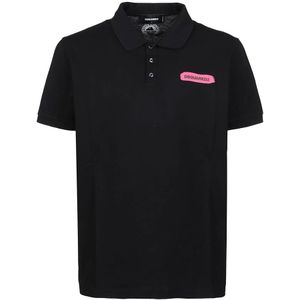 Dsquared2, Heren, Tops, Zwart, Maat: XL Katoen,