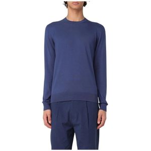 Paolo Pecora, Heren, Truien, Blauw, Maat: L Wol,