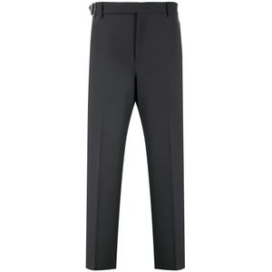 Valentino, Heren, Broeken, Grijs, Maat: L Wol,