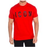 Dsquared 2 - Icon - T-shirt - Rood - 100% Katoen