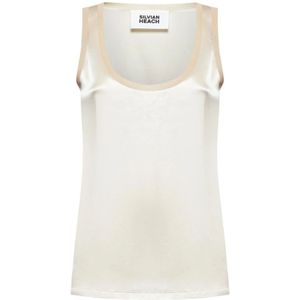 Silvian Heach, Dames, Tops, Beige, Maat: S Viscose,