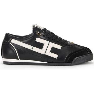 Elisabetta Franchi, Dames, Schoenen, Zwart, Maat: 35 EU Leer,