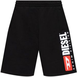 Diesel, Heren, Korte broeken, Zwart, Maat: L Katoen,