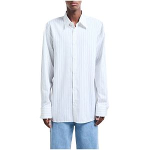 Dries Van Noten, Heren, Overhemden, Blauw, Maat: M