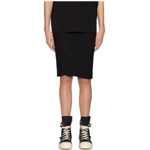 Rick Owens, Dames, Rokken, Zwart, Maat: 2XS Jersey,